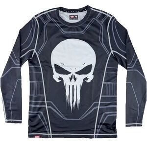 Super X Apparel The Punisher Compression Gym Shirt Mens XL Workout Exercise